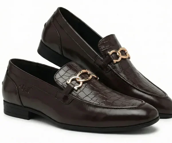 Brown Horsebit Loafers