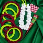 Teej Celebration Hamper – Handmade Crochet Bangles, Paranda & Mehndi Combo - Image 4