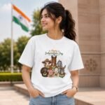 Happy Independence Day Animal Print Unisex T-Shirt | Patriotic Graphic Tee - Image 2
